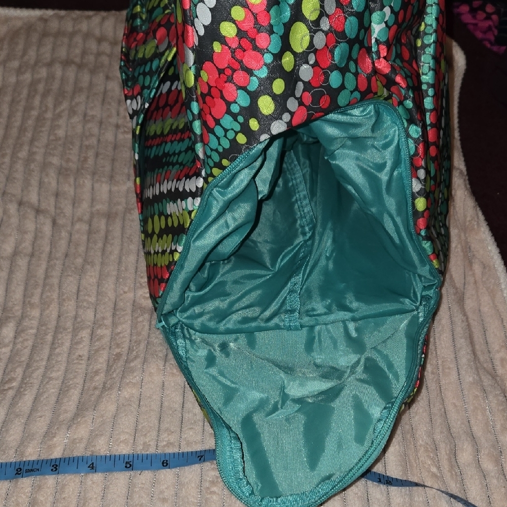 Thirty-One Colorful Dot Stripe Tote - Picture 9 of 12